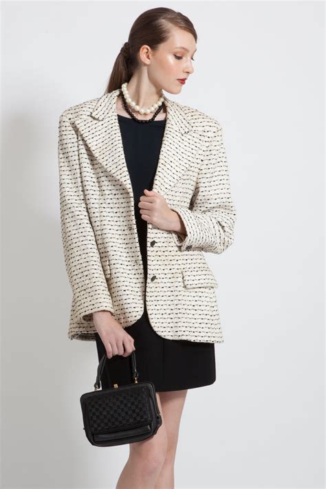 blazer chanel stijl|vintage chanel blazers for women.